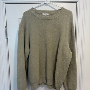 Madewell Men's Crewneck Sweater in Light Sage